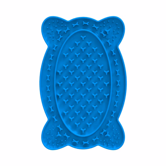 Bandeja de silicone para lamber cachorro, bandeja de sucção para animais de estimação, banheiro de comida lenta, fda, ​​almofada de sucção para animais de estimação, alimentador lento, pat com não
