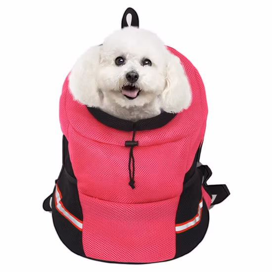 Fornecimento direto da fábrica mochila portátil para cães e gatos Bolsa peitoral respirável para transporte de animais de estimação