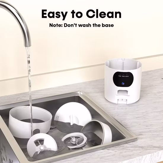 Alimentador automático inteligente para animais de estimação com vídeo WiFi Voice Cat Dog
